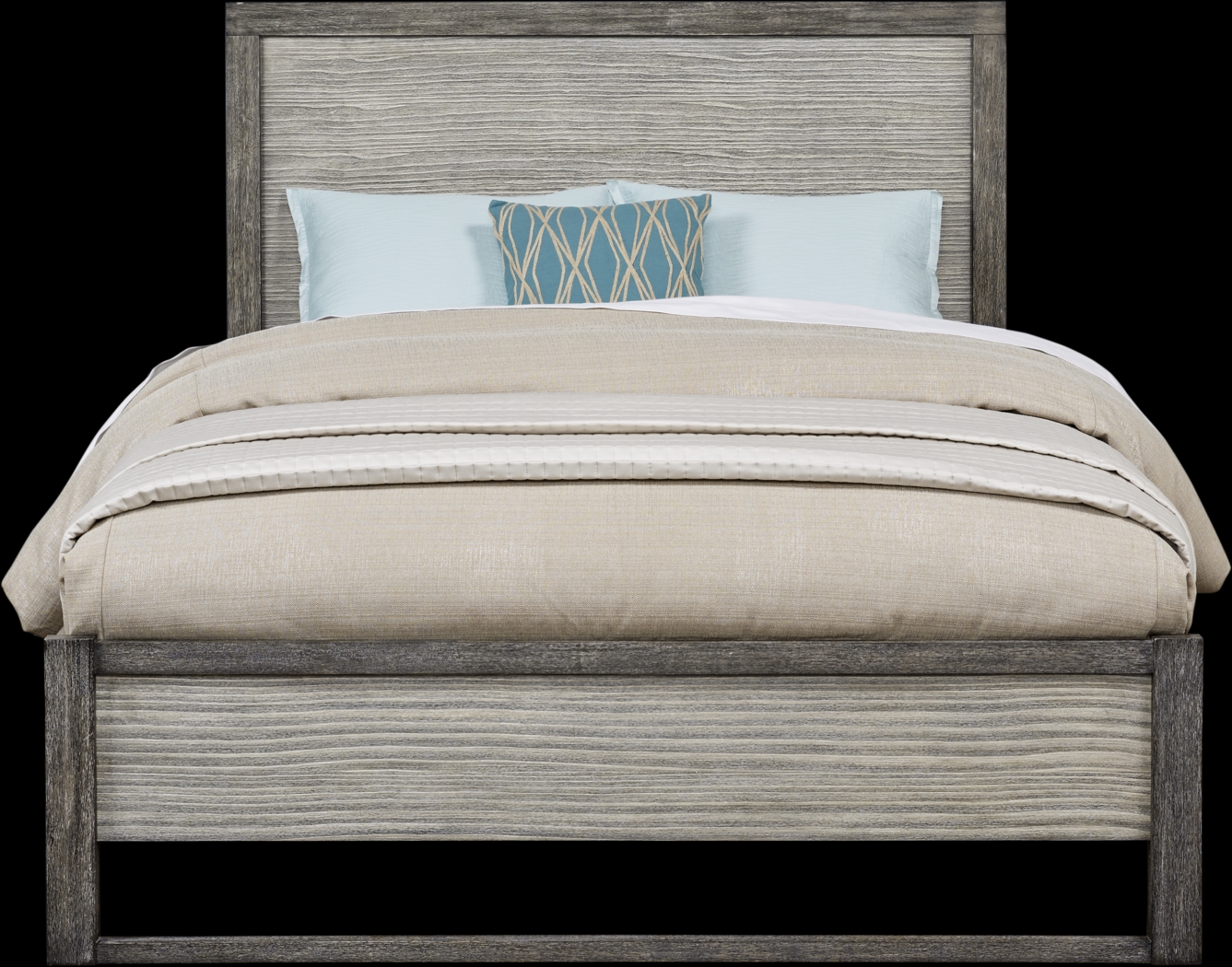 Abbott Gray 5 Pc Queen Panel Bedroom - Thumbnail - Image 2