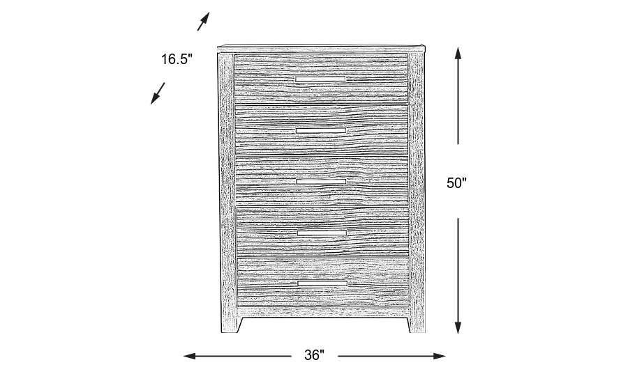 Dimension Image. Please refer to the Dimension Tab on this page for dimension details.