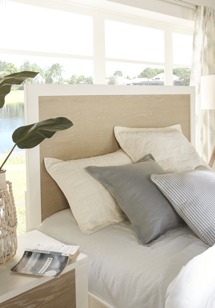 Abbott White 3 Pc Queen Panel Bed - Thumbnail - Image 3