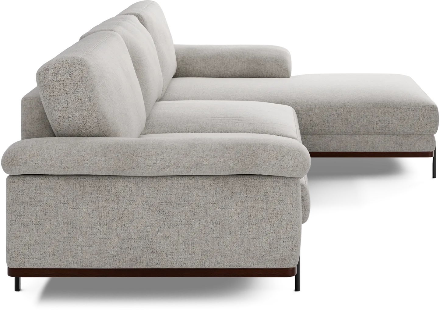 Abbottsville Gray 5 Pc Sectional Living Room - Thumbnail - Image 5