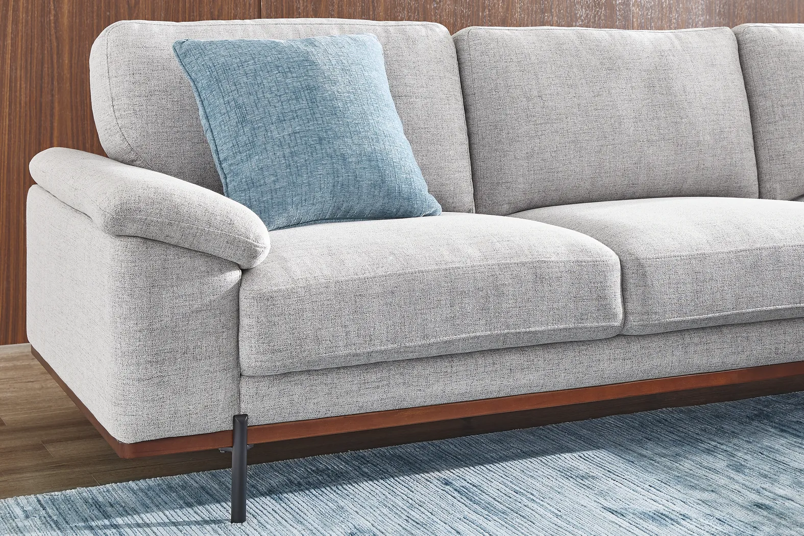 Abbottsville Gray 5 Pc Sectional Living Room - Thumbnail - Image 6