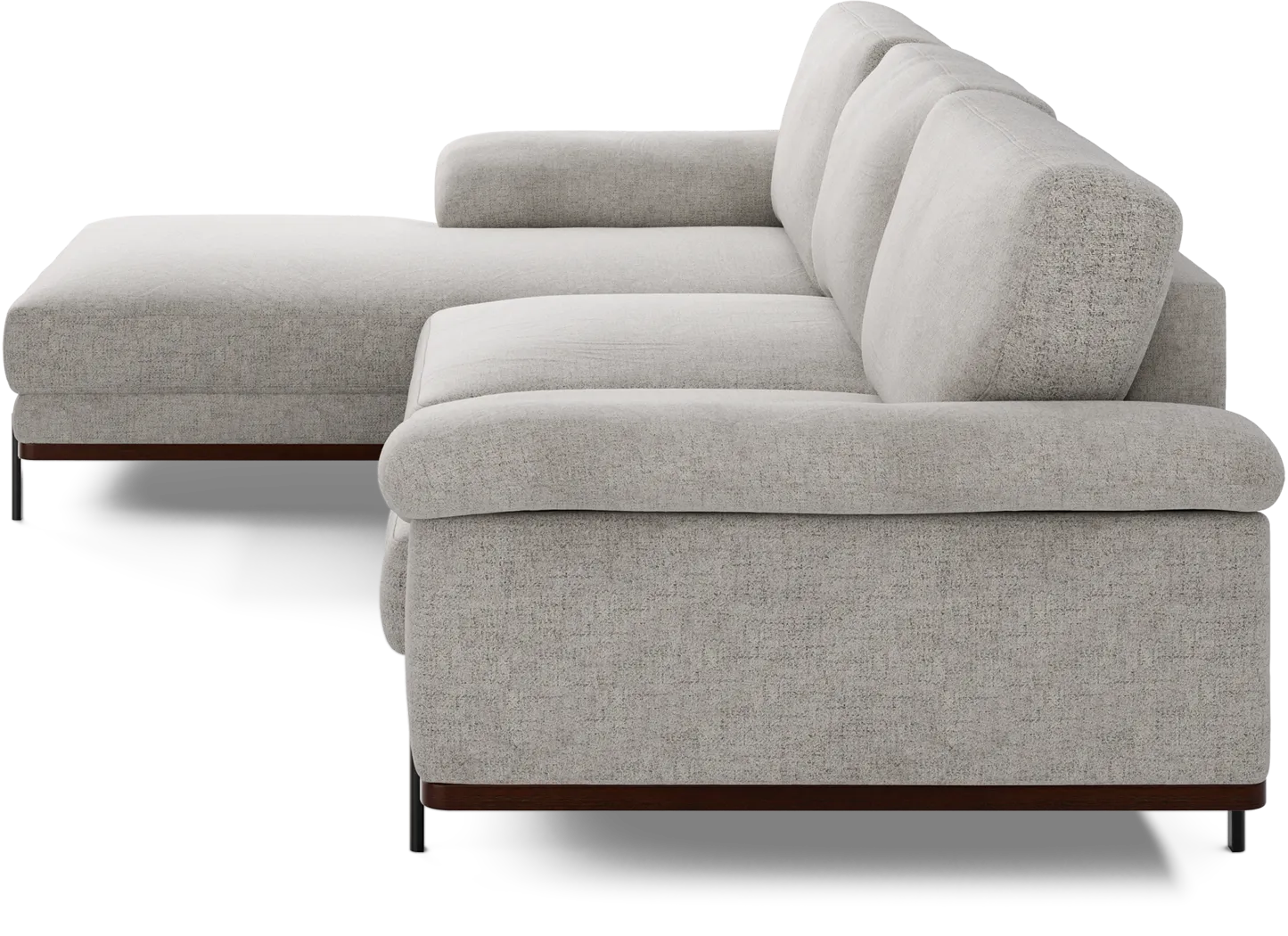 Abbottsville Gray 5 Pc Sectional Living Room - Thumbnail - Image 5