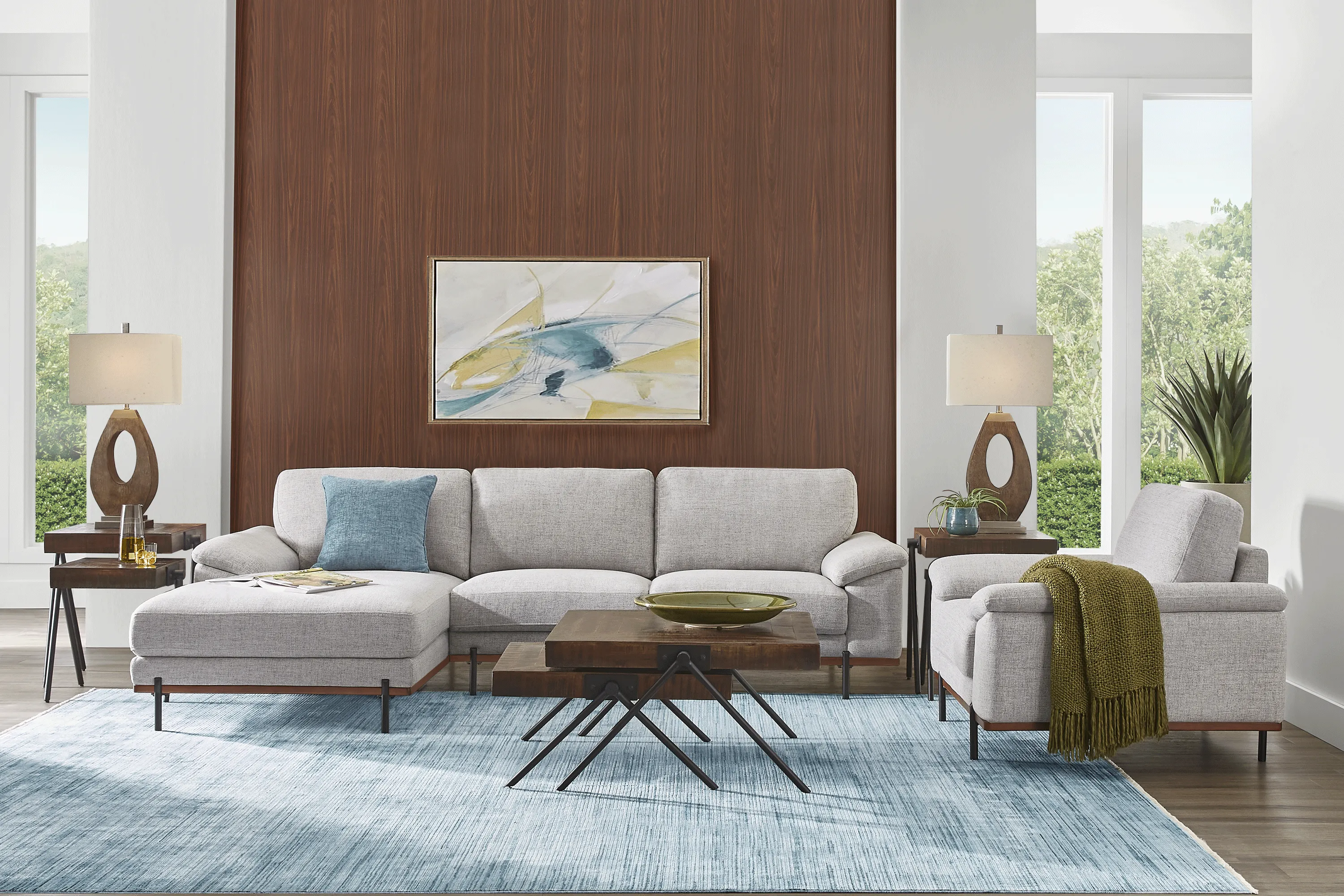 Abbottsville Gray 2 Pc Sectional - Thumbnail - Image 2