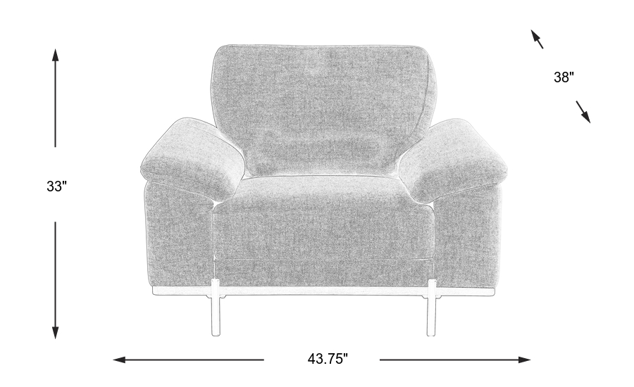 Dimension Image. Please refer to the Dimension Tab on this page for dimension details.