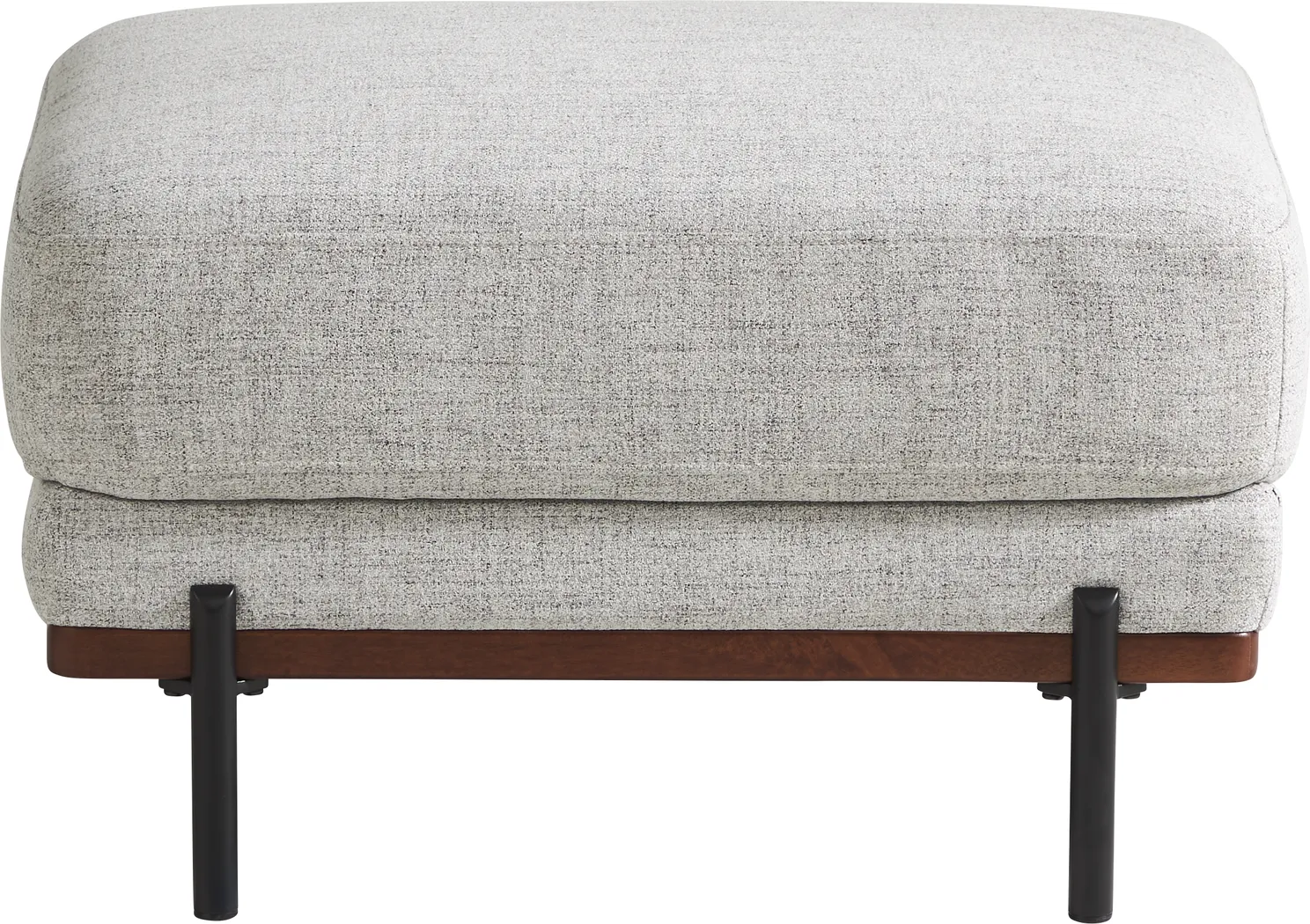 Abbottsville Gray Ottoman - Thumbnail - Image 2