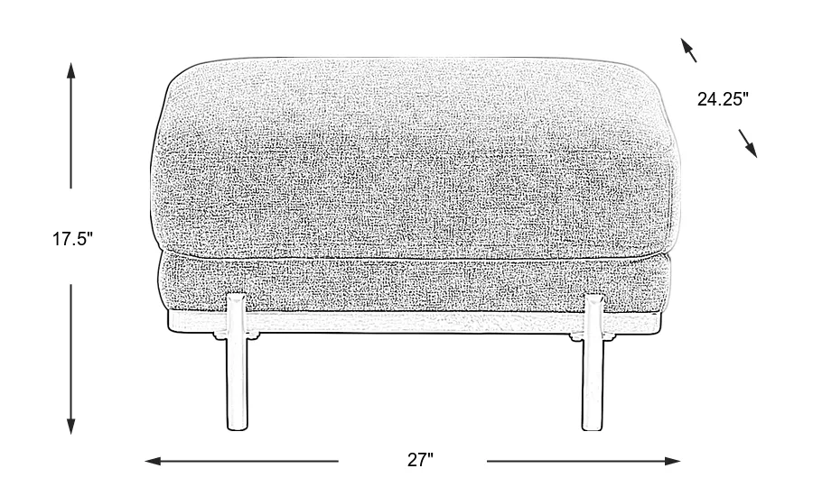 Dimension Image. Please refer to the Dimension Tab on this page for dimension details.