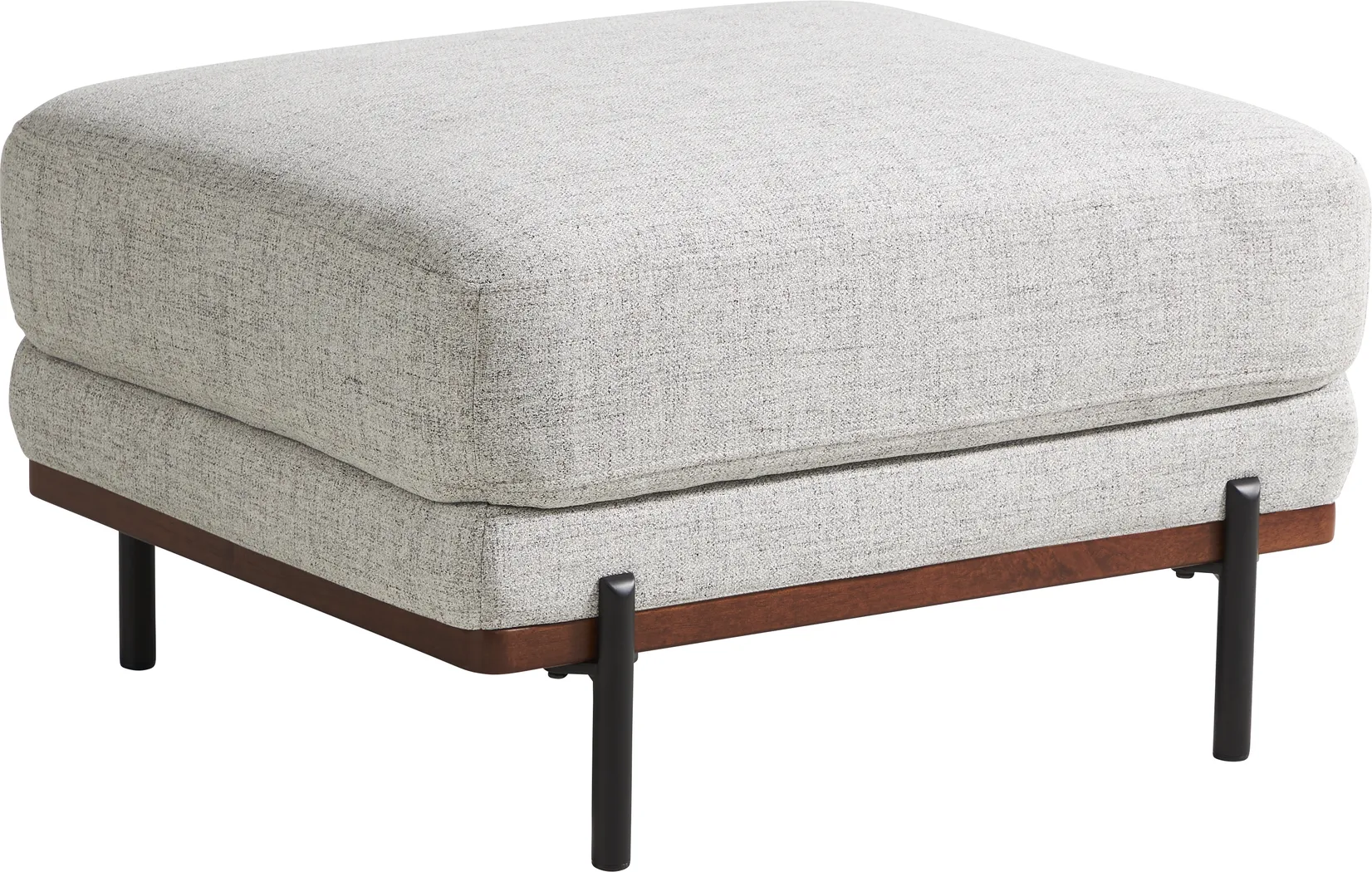 Abbottsville Gray Ottoman - Thumbnail - Image 1