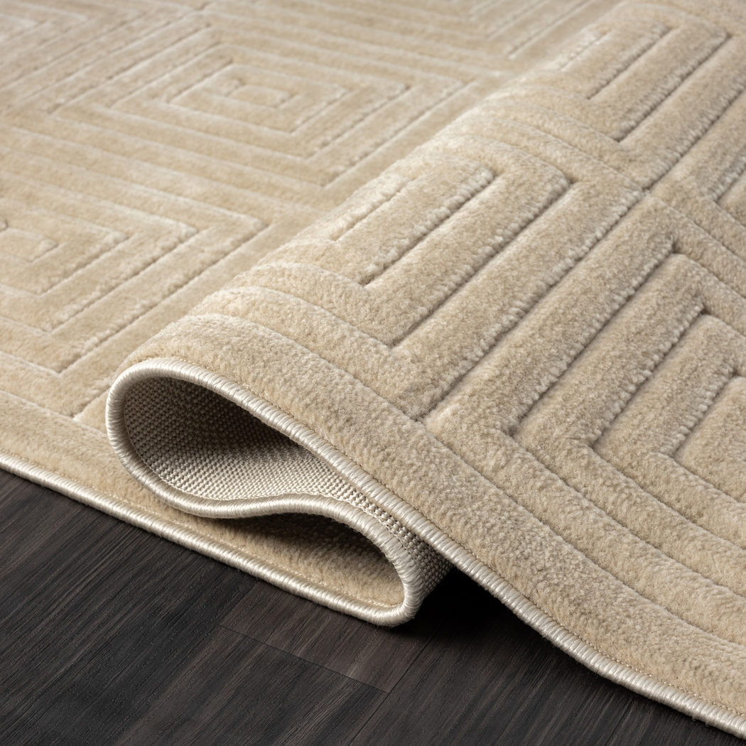 Abbour Beige 7'10 x 9'10 Indoor,Outdoor Rug - Thumbnail - Image 6