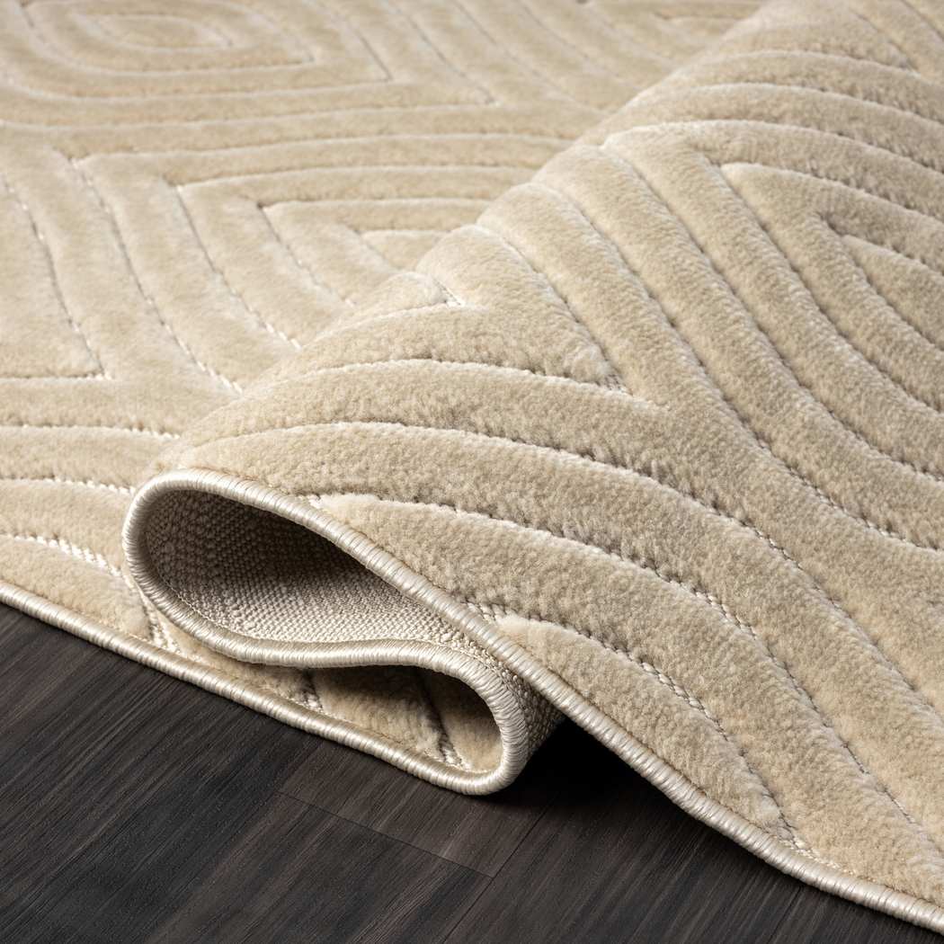 Abbour Beige 7'10 x 9'10 Indoor,Outdoor Rug - Thumbnail - Image 6