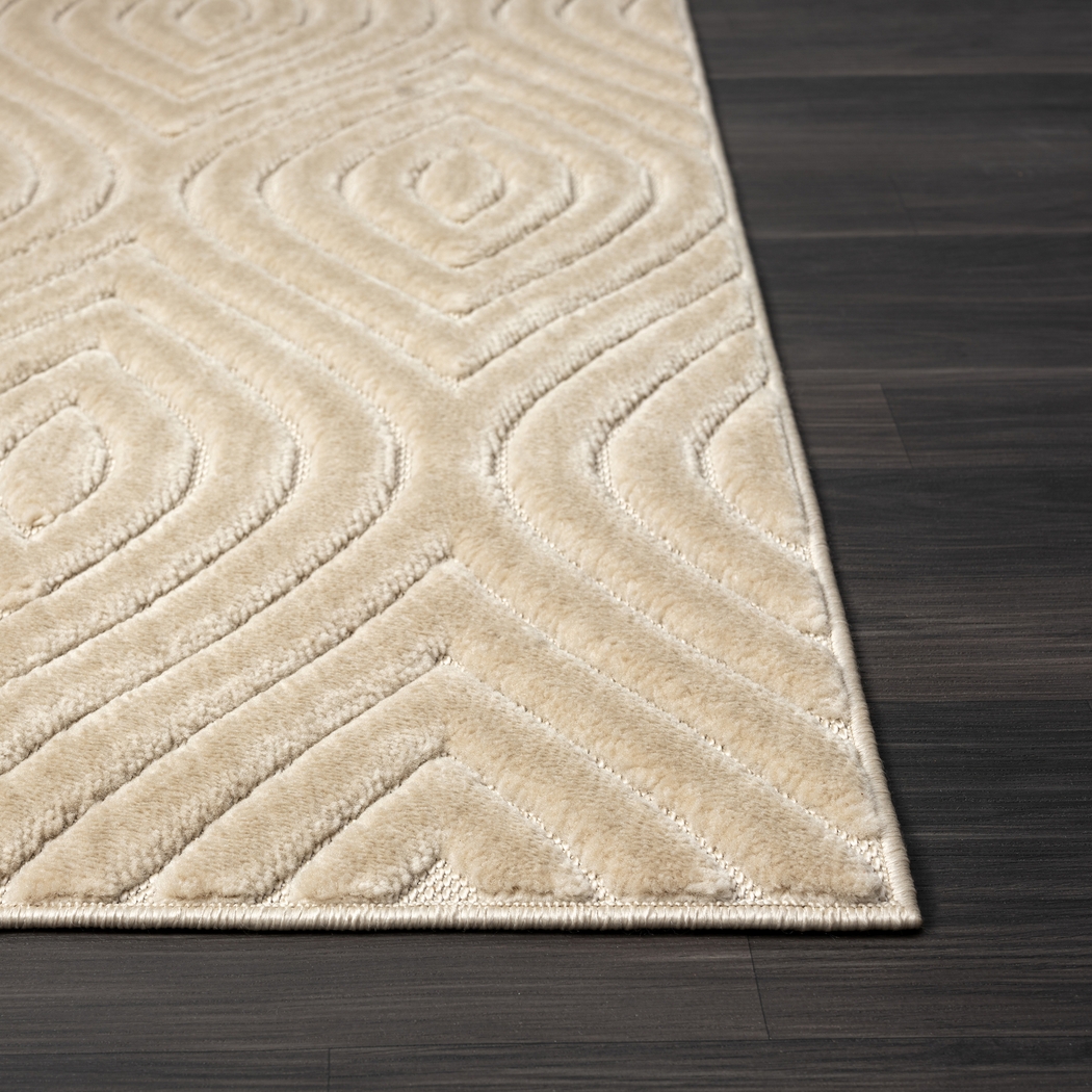 Abbour Beige 7'10 x 9'10 Indoor,Outdoor Rug - Thumbnail - Image 7