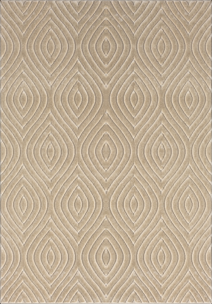 Abbour Beige 7'10 x 9'10 Indoor,Outdoor Rug - Thumbnail - Image 1