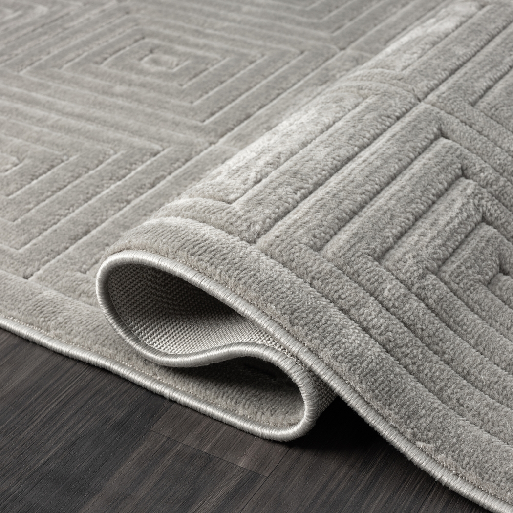 Abbour Gray 7'10 x 9'10 Indoor,Outdoor Rug - Thumbnail - Image 6