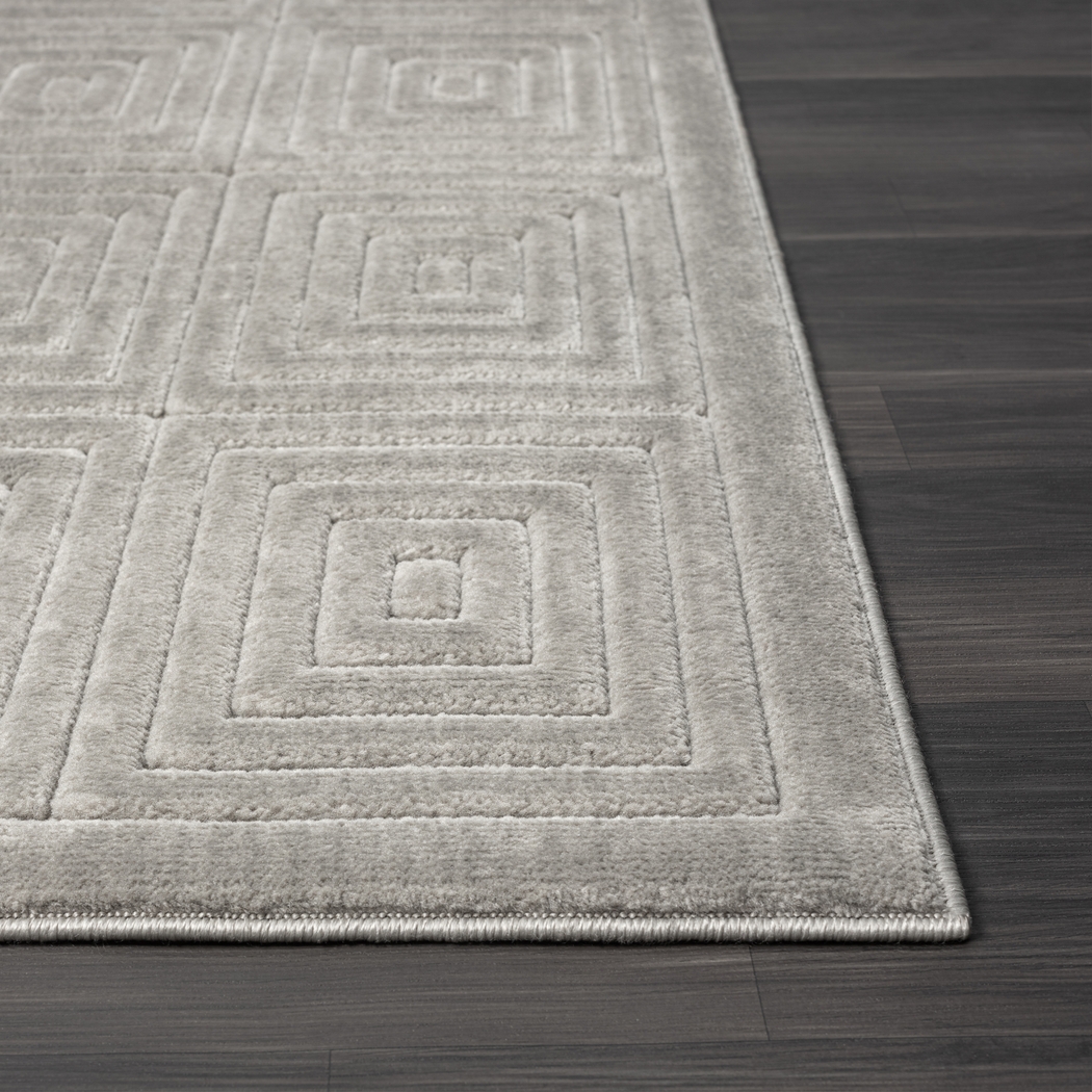 Abbour Gray 7'10 x 9'10 Indoor,Outdoor Rug - Thumbnail - Image 7