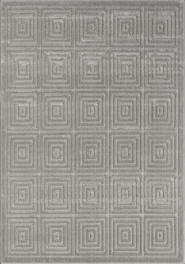 Abbour Gray 7'10 x 9'10 Indoor,Outdoor Rug - Thumbnail - Image 1