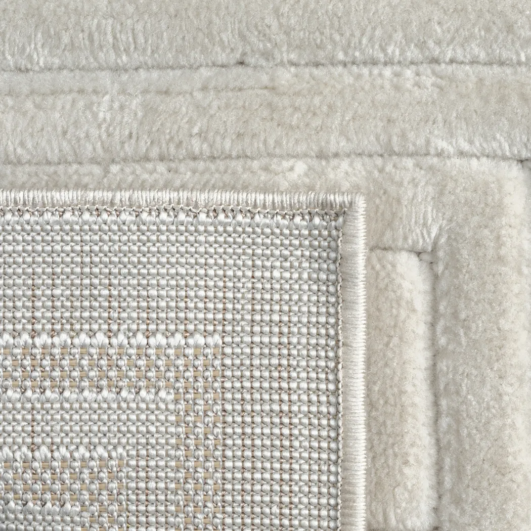 Abbour Ivory 5' x 7' Indoor,Outdoor Rug - Thumbnail - Image 8