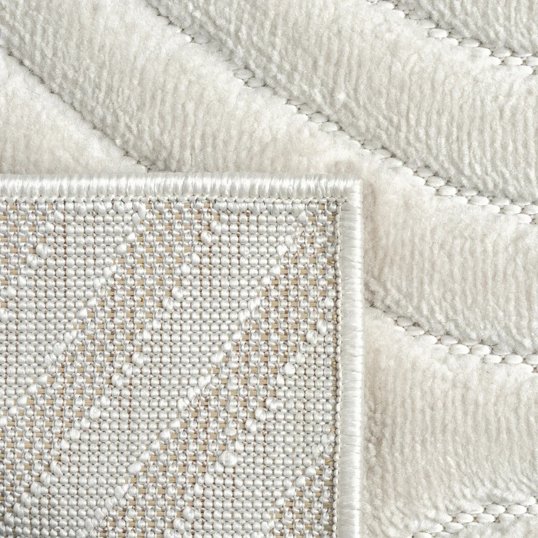 Abbour Ivory 5' x 7' Indoor,Outdoor Rug - Thumbnail - Image 8