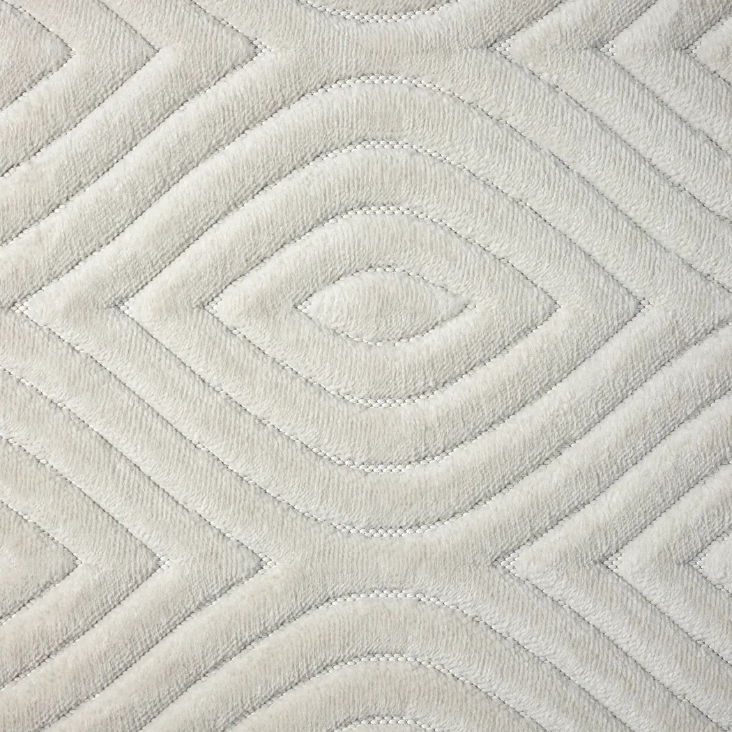 Abbour Ivory 5' x 7' Indoor,Outdoor Rug - Thumbnail - Image 9