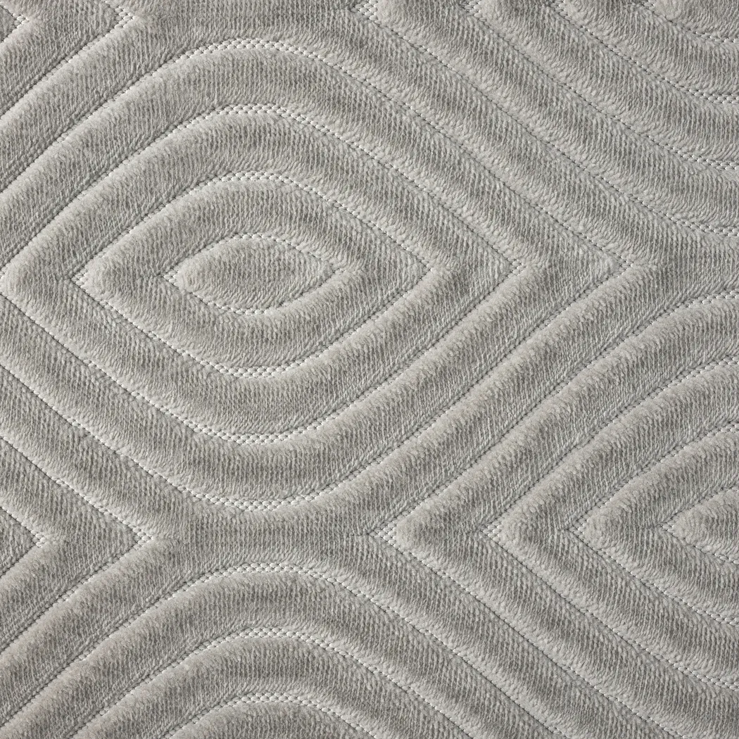 Abbour Light Gray 5' x 7' Indoor,Outdoor Rug - Thumbnail - Image 9