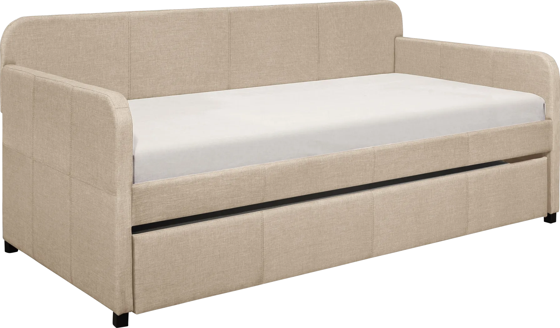 Abenaki Beige Daybed with Trundle - Thumbnail - Image 1