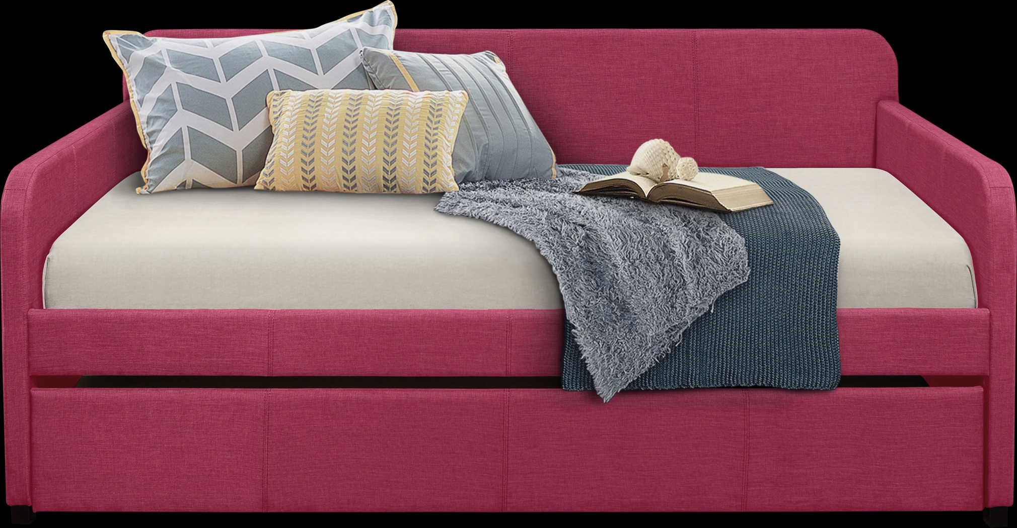 Abenaki Pink Daybed with Trundle - Thumbnail - Image 2