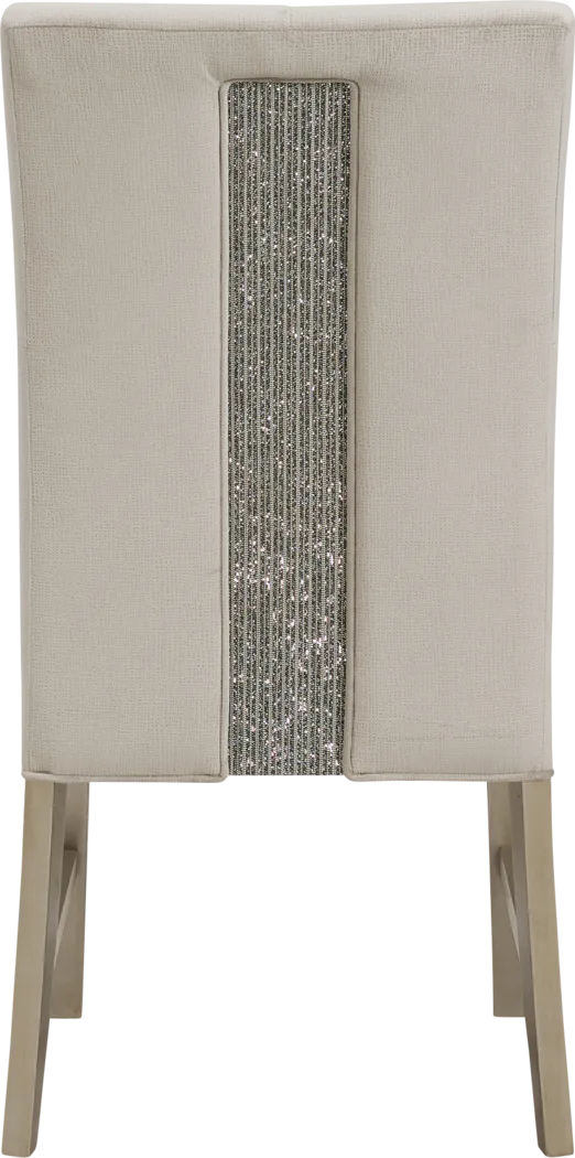 Abeni Champagne Dining Side Chair, Set of 2 - Thumbnail - Image 3