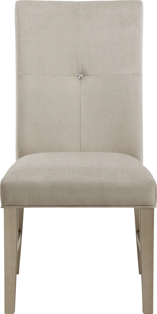 Abeni Champagne Dining Side Chair, Set of 2 - Thumbnail - Image 4