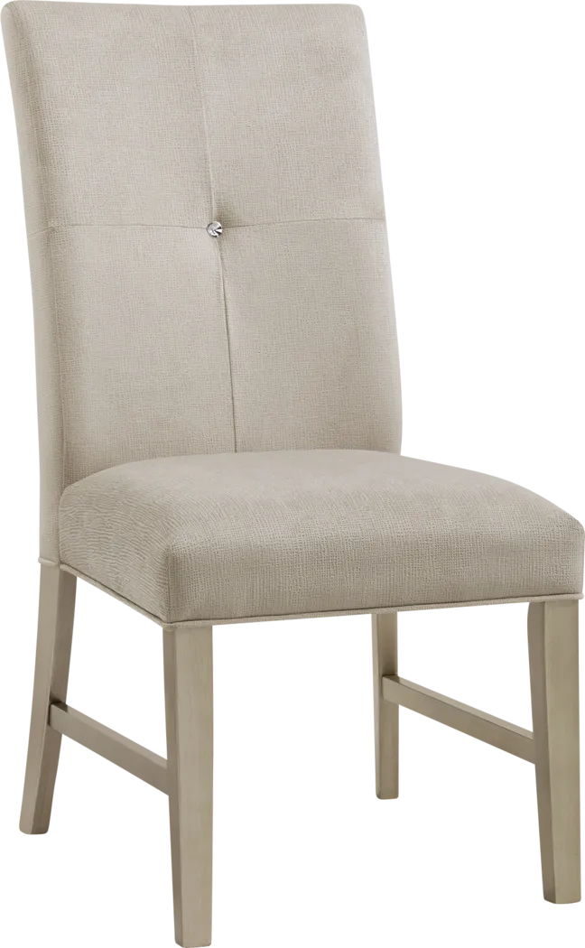 Abeni Champagne Dining Side Chair, Set of 2 - Thumbnail - Image 9