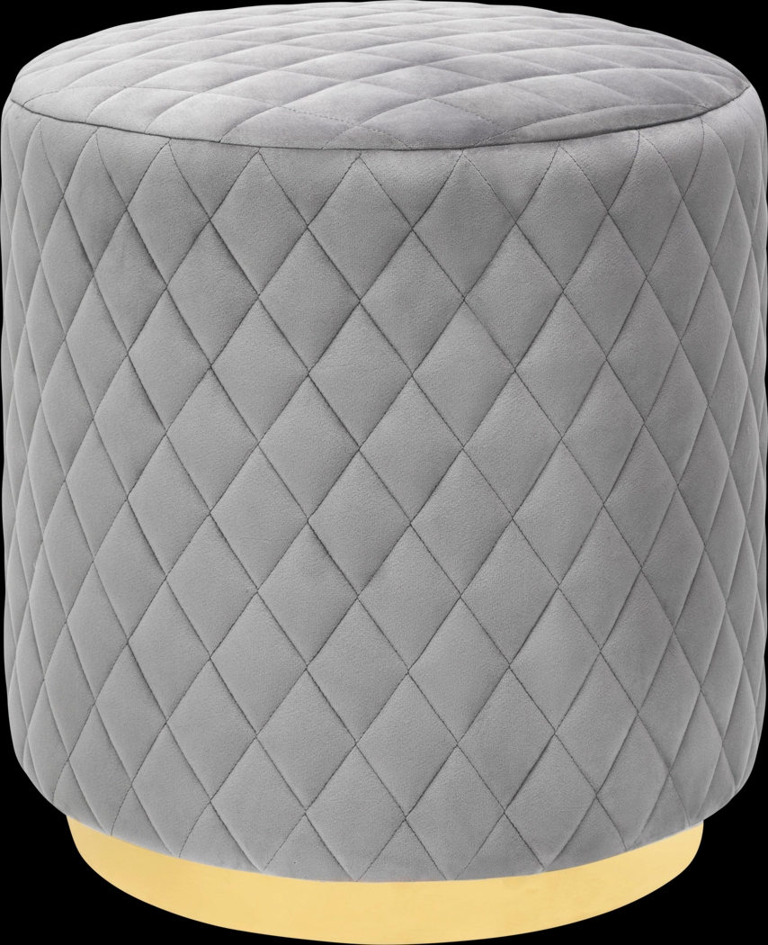 Aberas Gray Ottoman - Thumbnail - Image 1
