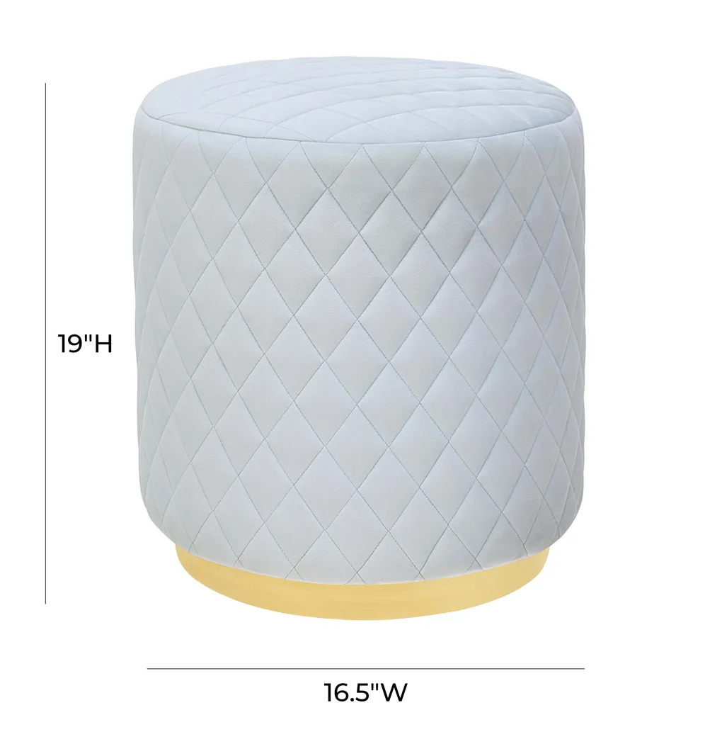 Aberas Light Gray Ottoman - Thumbnail - Image 5