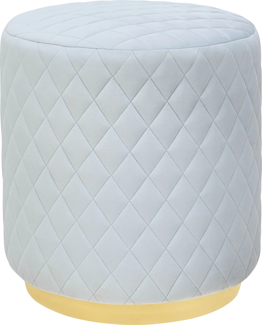 Aberas Light Gray Ottoman - Thumbnail - Image 1