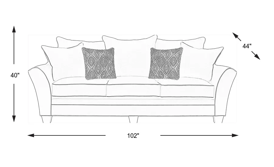 Dimension Image. Please refer to the Dimension Tab on this page for dimension details.