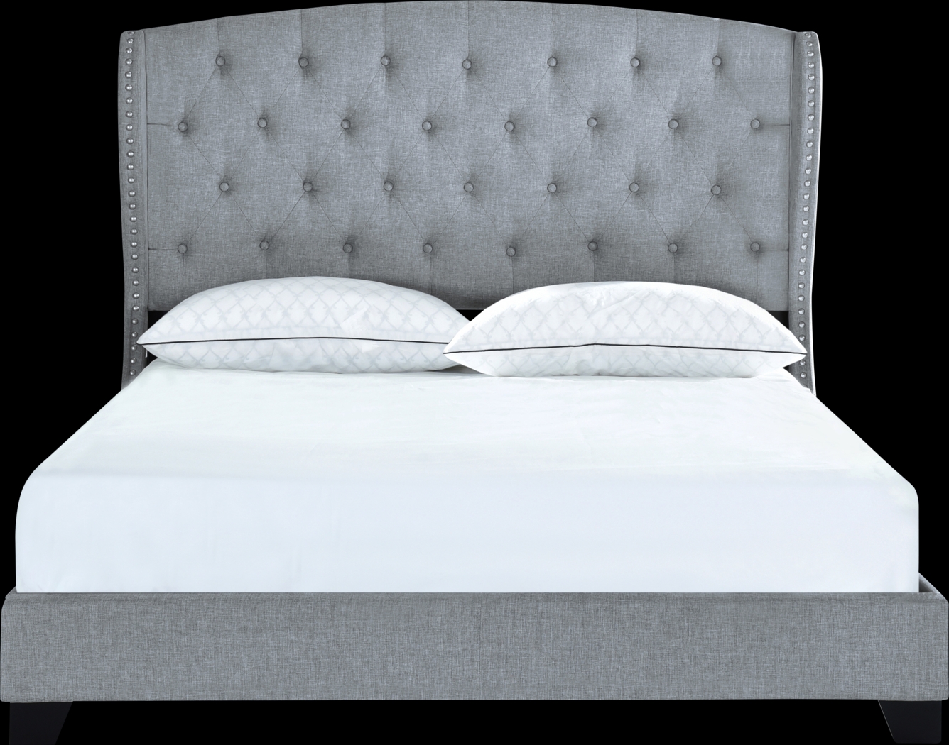 Aberfeldy Gray Queen Bed - Thumbnail - Image 2