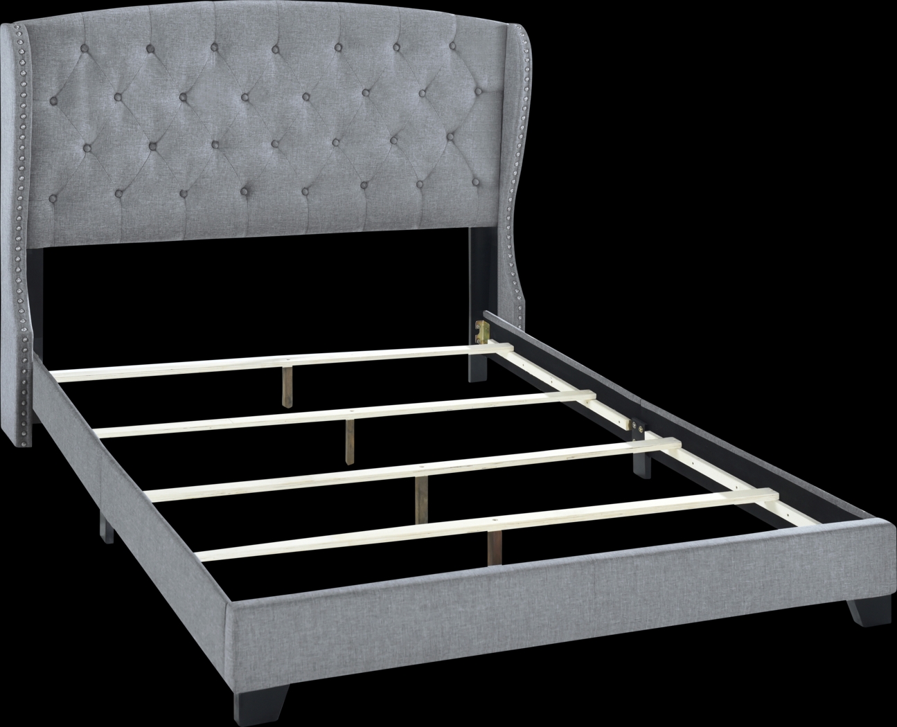 Aberfeldy Gray Queen Bed - Thumbnail - Image 4