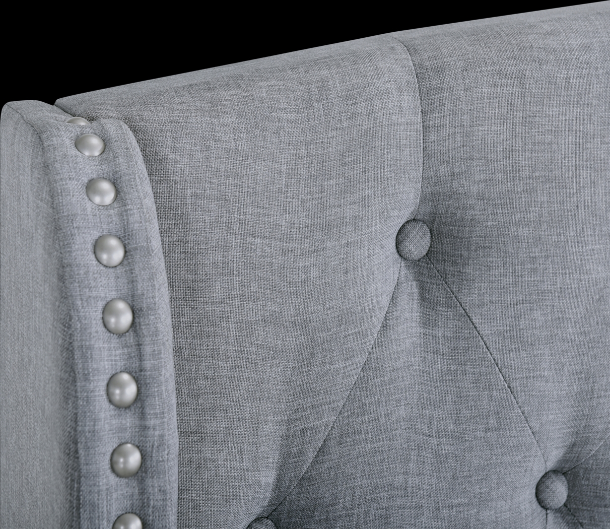 Aberfeldy Gray Queen Bed - Thumbnail - Image 6