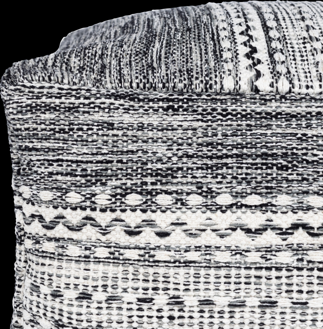 Aberfoyle Black Ottoman - Thumbnail - Image 2