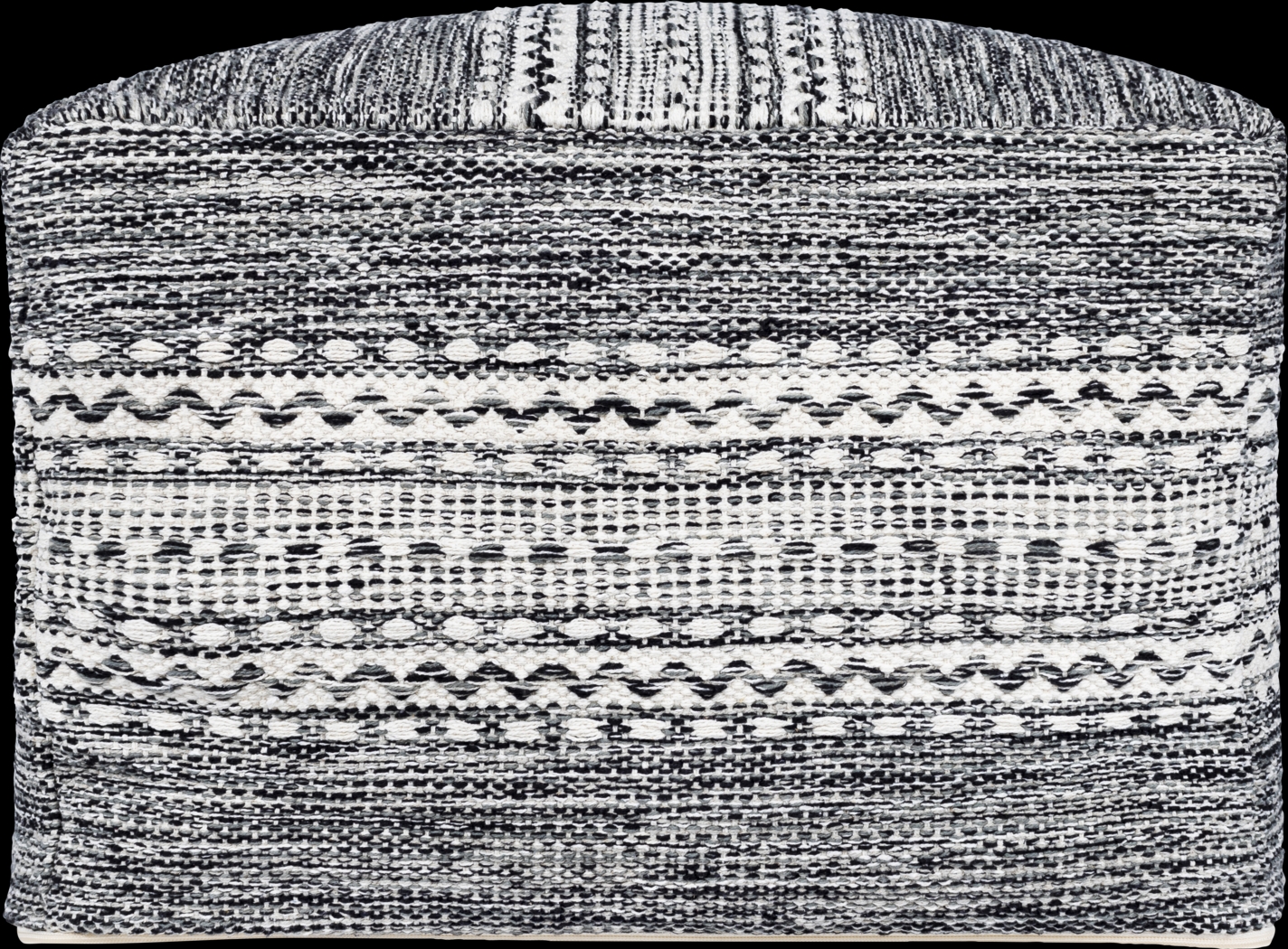 Aberfoyle Black Ottoman - Thumbnail - Image 3