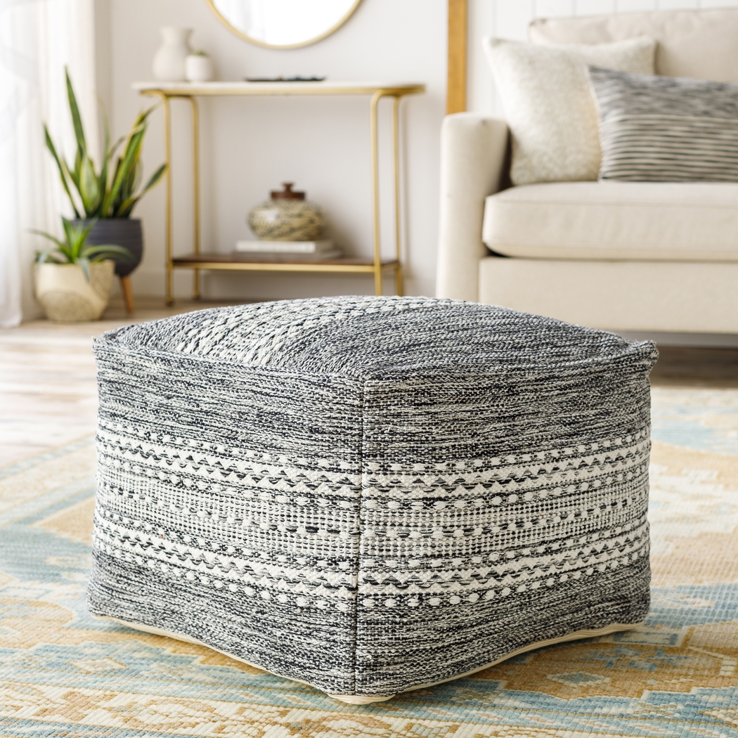 Aberfoyle Black Ottoman - Thumbnail - Image 4