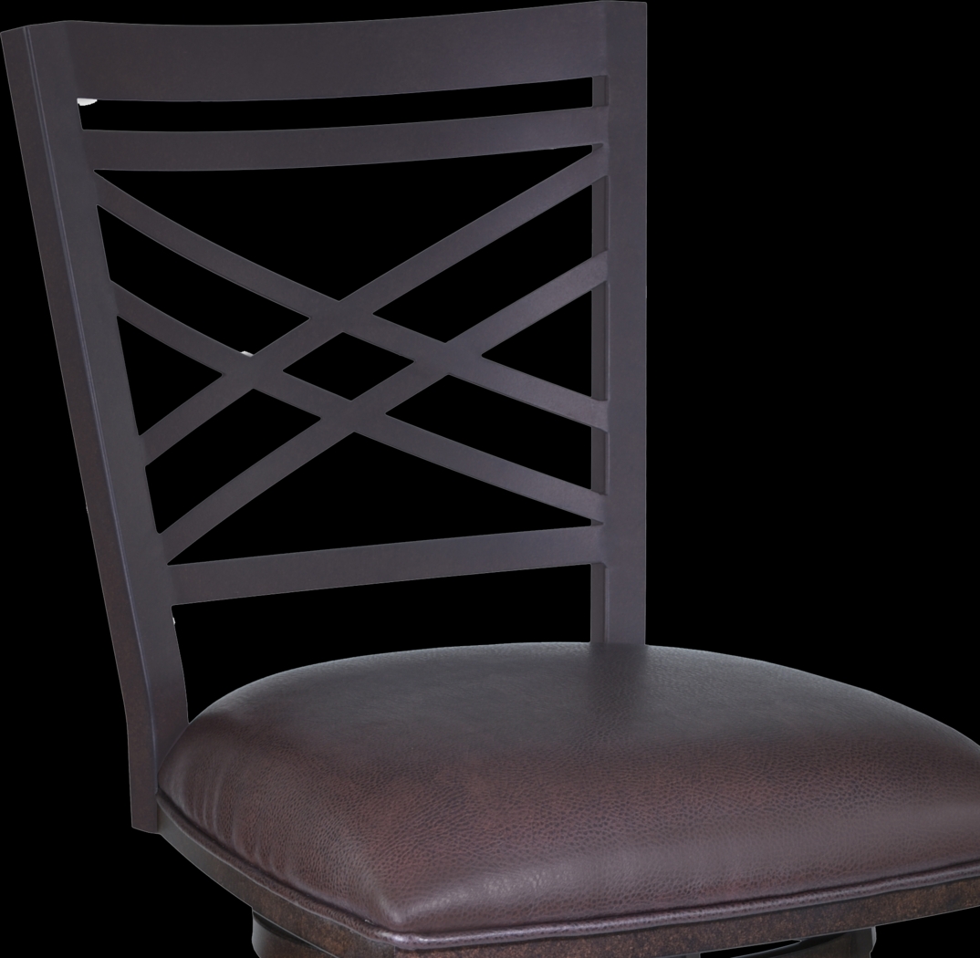 Abergreen Brown Fargo Bar Stool - Thumbnail - Image 4