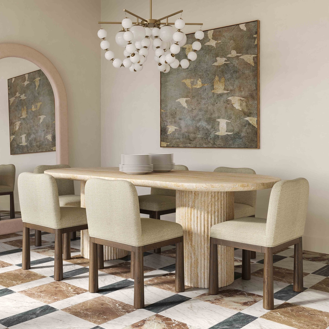 Aberjona Beige Dining Table - Thumbnail - Image 2