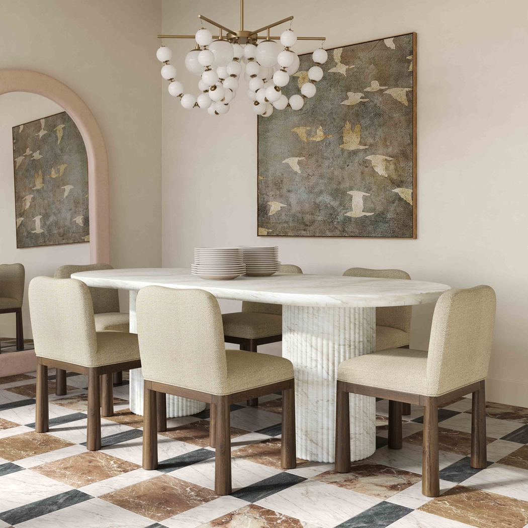 Aberjona White Dining Table - Thumbnail - Image 2