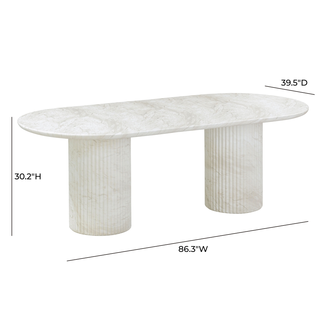 Aberjona White Dining Table - Thumbnail - Image 7