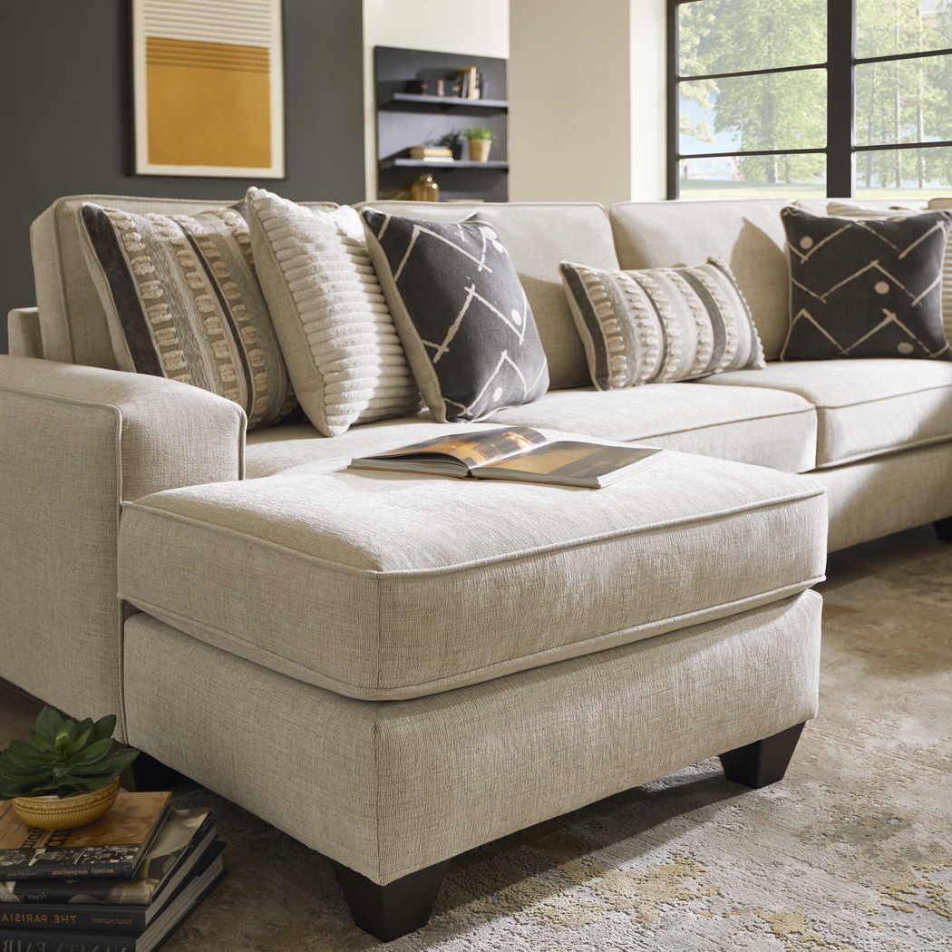 Aberlin Court Beige 3 Pc Sleeper Sectional - Thumbnail - Image 4