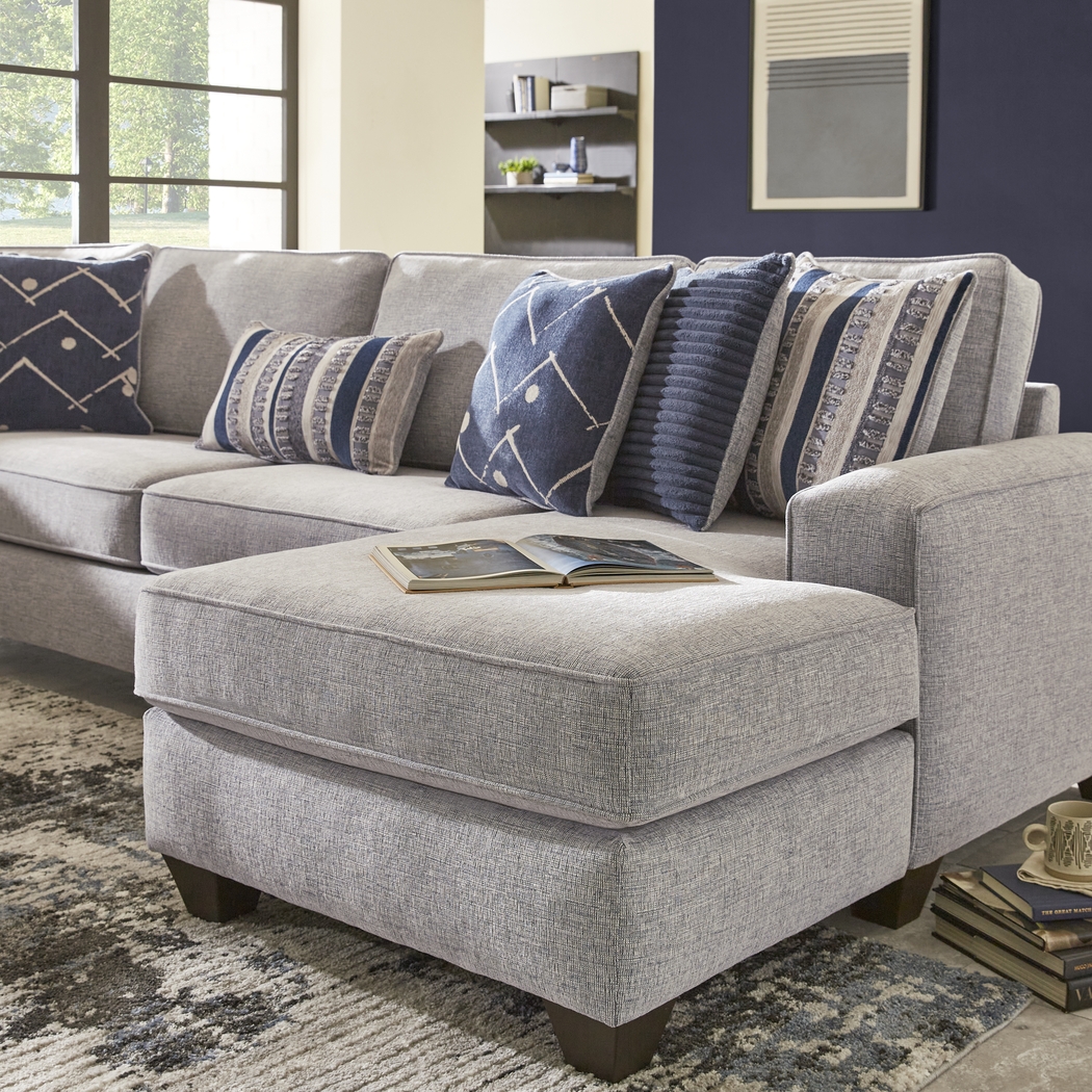 Aberlin Court Blue 3 Pc Sectional - Thumbnail - Image 4