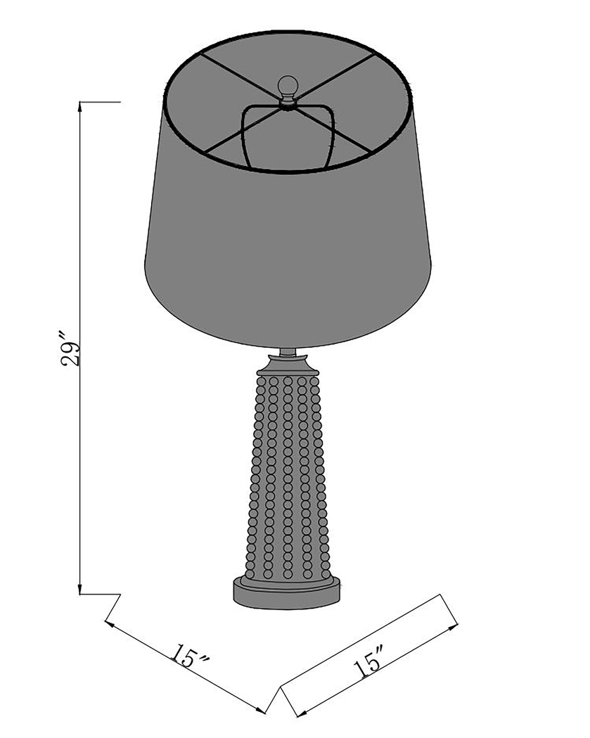 Abernathy Road Cream Lamp - Thumbnail - Image 4