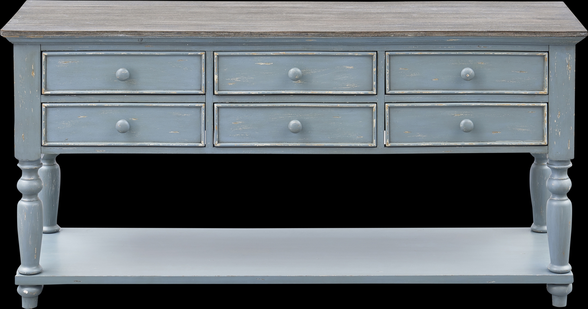 Aberton Blue Sofa Table - Thumbnail - Image 2