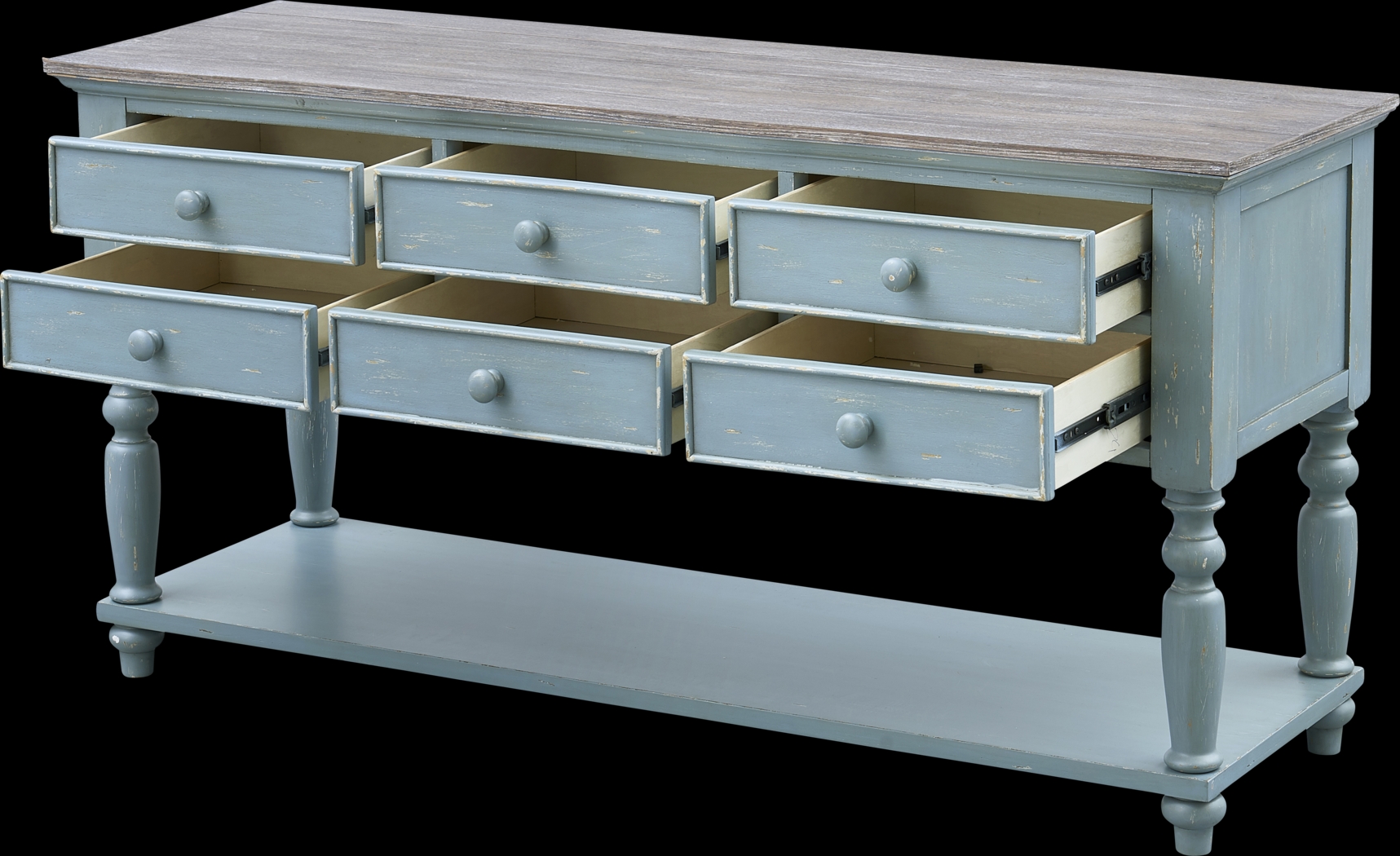 Aberton Blue Sofa Table - Thumbnail - Image 3