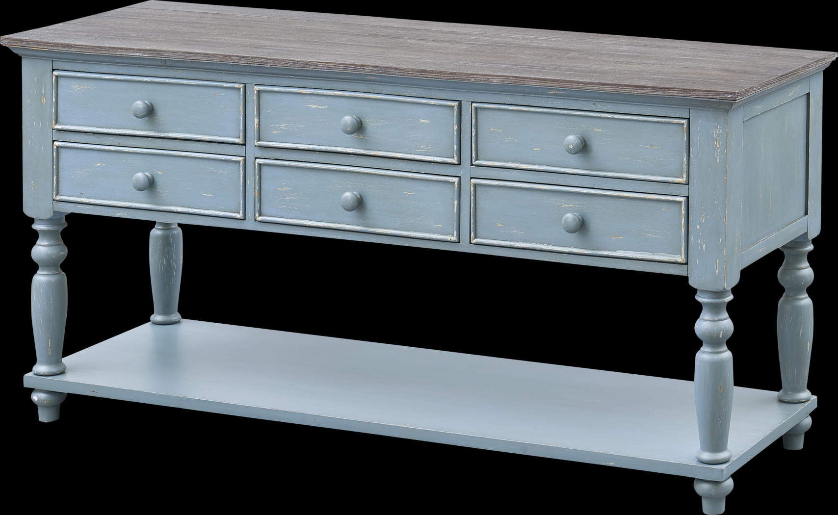 Aberton Blue Sofa Table - Thumbnail - Image 1