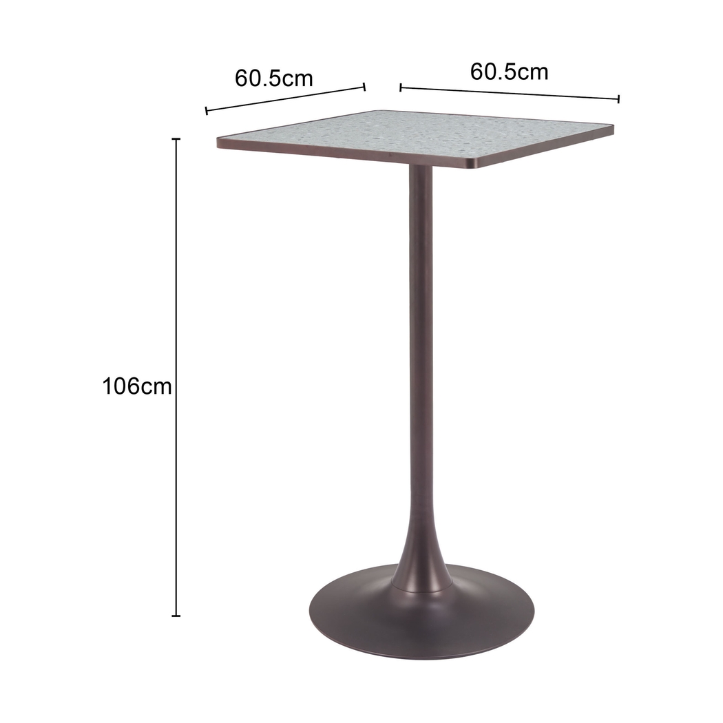 Abhira Gray Bar Table - Thumbnail - Image 4