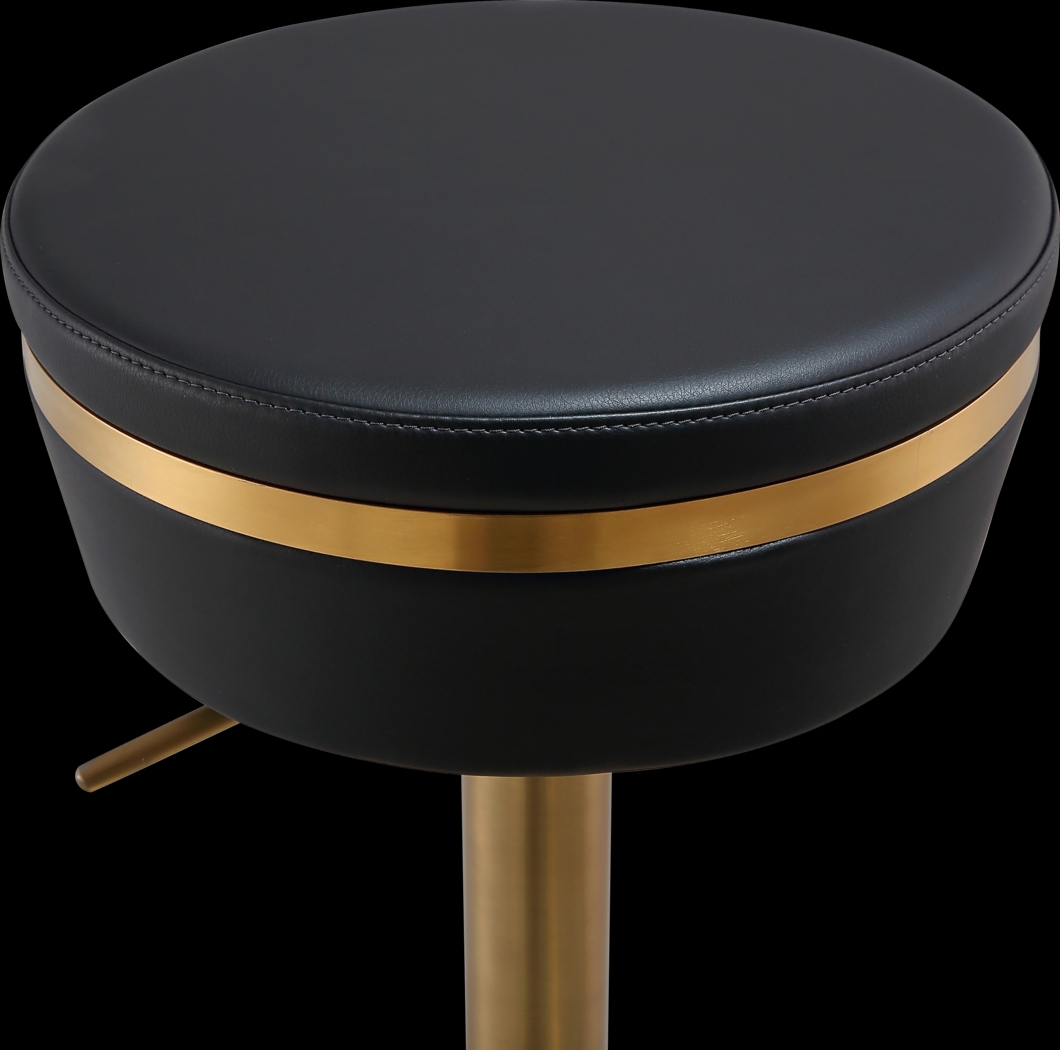 Abiaka Black Adjustable Stool - Thumbnail - Image 6