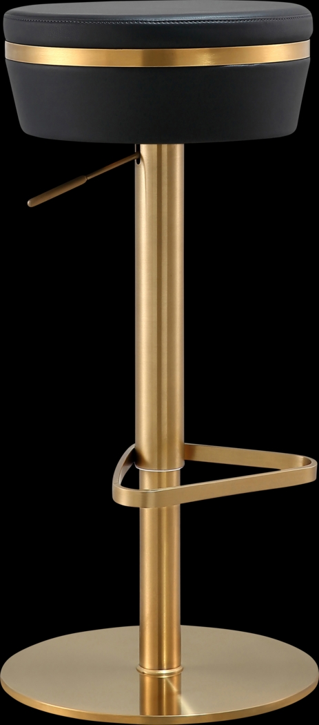 Abiaka Black Adjustable Stool - Thumbnail - Image 1